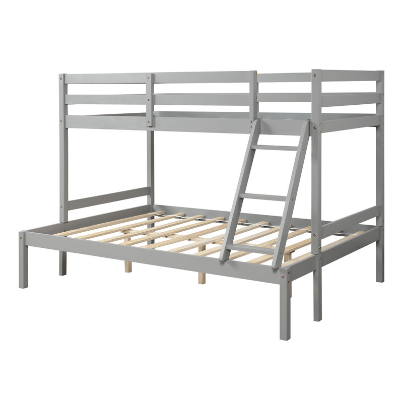 Harriet Bee Eligia Twin Over Full Solid Wood Standard Bunk Bed by